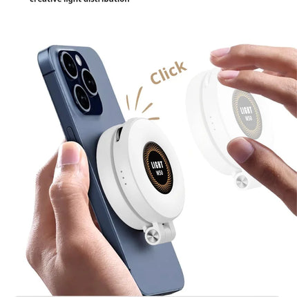 Magnetic Selfie Light LED Fill Light Compatible For Magsafe,ravel, Desktop, Selfies, Video, Makeup/Photography/TikTok/Zoom Calls