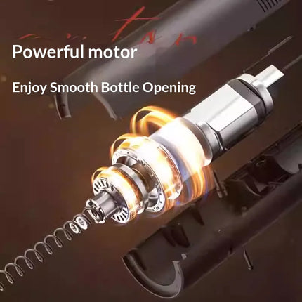 Electric Wine Bottle Opener Rechargeable Automatic Corkscrew with One-Click Button Portable Kitchen Bar Tool for Red Wine Gifts