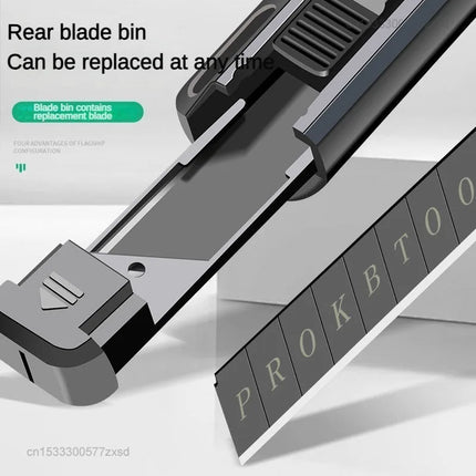 Baolian Utility Paper Cutters Knife Portable Pocket Box Cutter Retractable Paper 80MM Metal Blade DIY Sharp Knife Tools