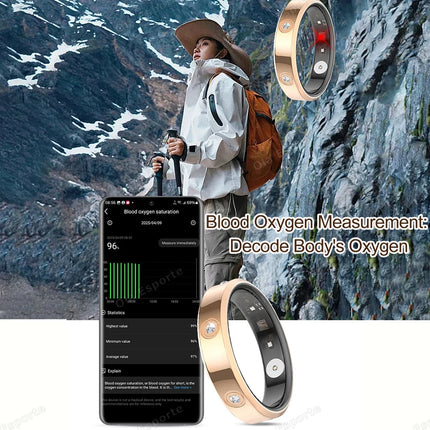Super narrow 6.3mm Smart Ring Women Men 2026 Heart Rate Health Stress measurement Monitoring Waterproof Fashion Sports Smartring