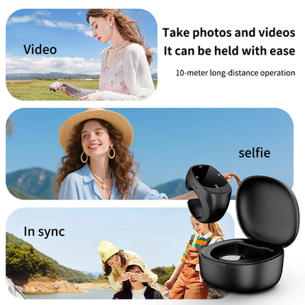 Page Turner Clicker BT Camera Video Recording Remote Remote Scrolling Ring for iPhone Android Tablet Touch Screen Page Turner