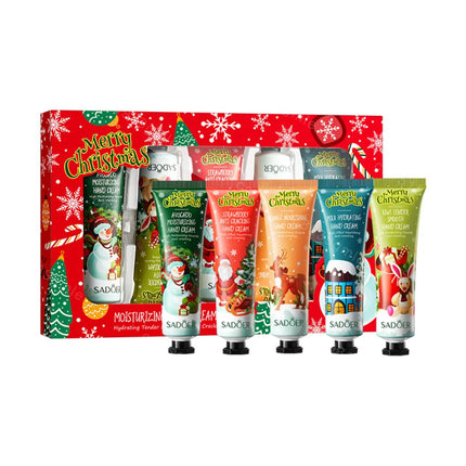 Christmas Gift Set Hand Cream and Lip Balm Set Ultra Wrinkles Nourishing Moisturizing Nonsticky Gentle Skincare for All Skin Use