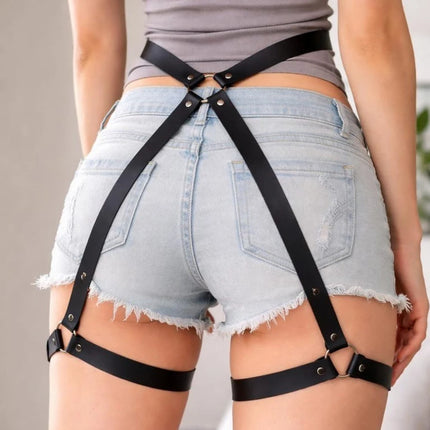 Women PU Leather Bracelet BDSM Bondage Erotic Handcuffs Buckle Adjustable Vintage Punk Fetish Clothing Restraints Kink Toy