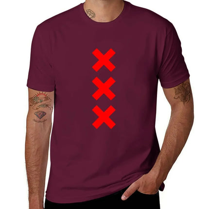 Amsterdam XXX logo T-Shirt oversized t shirt graphic tee shirt sweat plus sizes men's t shirts