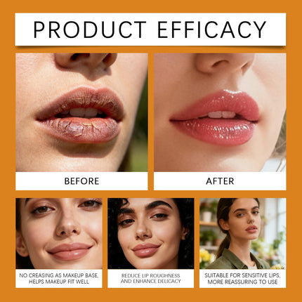 Turmeric Lip Balm Moisturizer Anti-Cracking Remove Dark Lightening Melanin Lip Gloss Exfoliating Soothing Hydrating Lip Stick