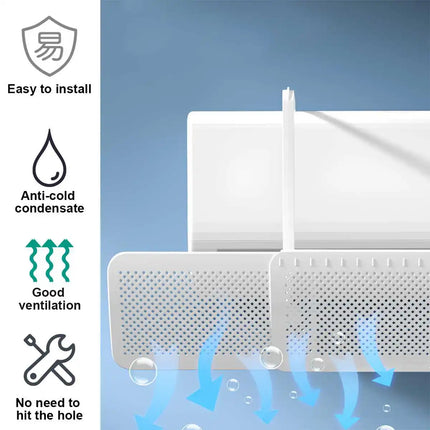 Anti-Direct Blowing Air Conditioning Wind Deflector Wall-Mounted Outlet Baffle Hanging Conditioning Guide Cover
