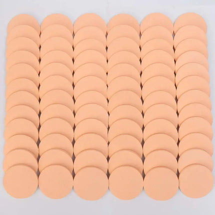 12-120Pcs Round Shape Sponge Powder Puff Wet Dry Dual Use Skin Color BB Cream Foundation Cosmetics Puff Face Beauty Makeup Tools