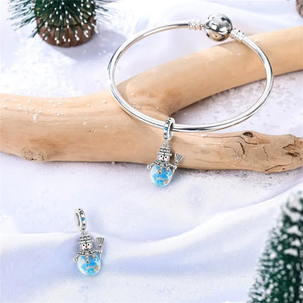 Original 925 Sterling Silver Charms Beads Cute Mushroom Unicorn Love Wings Pearl Charm for Bracelet Pendant Woman Girl Jewelry