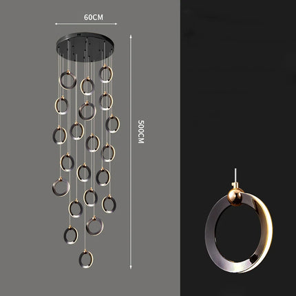Modern home decoration crystal chandelier, stair Pendant lamp, living room Pendant lights, interior lighting
