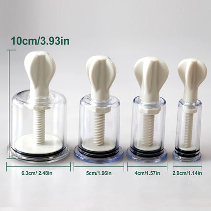 Professional Cupping Medical Chinese Vacuum Body Massager Stimulation Vacuum Cupping Nipple Sucker Inverted Suction Enlarger Cup