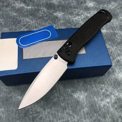 535 EDC Manual Open Folding Knife Landing Blade Flat Blade Satin Nylon Fiber Handle Used for Daily Carrying and Camping Knives