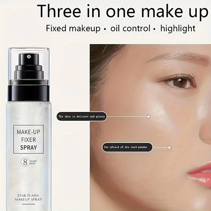 Quicksand Makeup Setting Spray 100ml,Oil Control Makeup Fixing Setting Spray with Lightweight for Flawless Matte Finish&Radiant