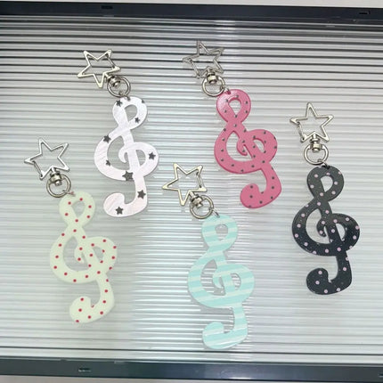 INS Acrylic Keychain Cartoon Shaped Illustration Pendant Kawaii Backpack Carabiner Clip Student DIY Handbook Decoration