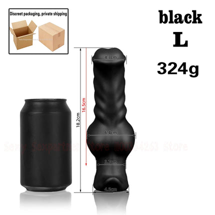Soft Silicone Dog Dildo Big ButtPlug Stimulation Animal Dildo Fisting Large Anal Sex Toy For Women Men Anal Dilator Masturbation