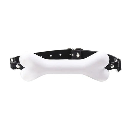 White Harness Mouth Silicone Dog Bone Ball Gag Open Mouth Gag Bdsm Bondage Sextoy Gag Sex Products Sm Sex Toys for Women