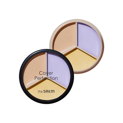 THE SAEM Cover Perfection Triple Pot Concealer 4.5g x 3colors Perfect Makeup Look