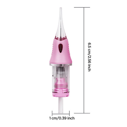 10PCS Tattoo Cartridge Needles Round Liner RL Disposable Safety Sterile Tattoo Needles for Permanent Makeup Tattoo Supplies