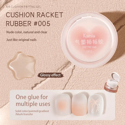 Kaniu 1pc Nail Polish Glue Pink Color Nail Art Air Cushion Patting Glue High Saturation Gypsum Painting Glue For DIY Home Salon