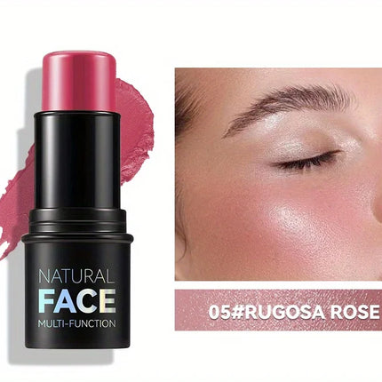 Cream Contour Sticks,Shades with Highlighter & Bronzer & Blush, Non-greasy and Water-resistant Face Contouring Pen