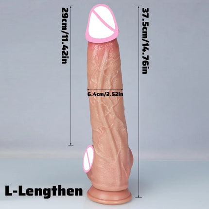 3 Colors Penis Super Realistic Veins Soft Dildo Male Silicone Genitals Vaginal Masturbation Suction Cup Dick Woman Anal Sex Toy