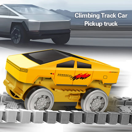 Magic Climbing electric dinosaur car Track Railway Toy Car Set Bend Flexible Race Track Flash Light Car High Quality Toy For Kid