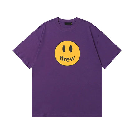 Drew House Print Short-Sleeve High-Street Casual Couple's Oversized T-Shirt