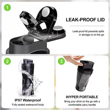New Electric Portable Juicer Fresh Fruit Mixer 700ML Multifunctional USB Rechargeable Shakes Smoothie Blender Outdoor Mixing Cup