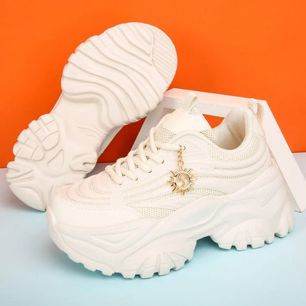 Women's four seasons outdoor sports shoes pure white water platform summer sandals soft sole cushioned running shoes for women