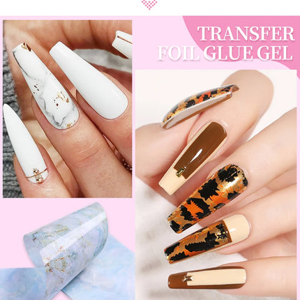 BORN PRETTY 10ml Transfer Foil Nail Gel Polish Semi-Permanant Varnish For Adhesive Sticker Soak Off UV LED Gel Nail Art Manicure