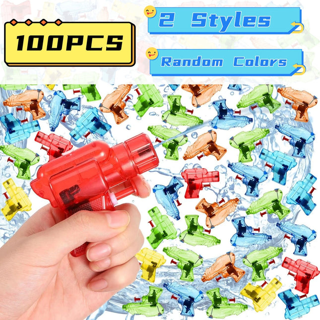 50/100 Pcs Bulk Water Gun for Kids Mini Colorful Summer Squirt Shooter Gun Swimming Pool Beach Water Fighting Watergun for Kids
