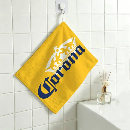 C-Corona E-Extra Beer Polyester Cotton Daily Towel, Hanging Kitchen Hand Wiping Cloth, Durable For Whole House Use