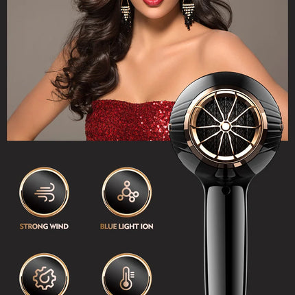 220V Hair Dryer Professional 2200W Gear Strong Power Blow Hair Dryer Brush For Hairdressing Barber Salon Tools Hair Dryer Fan