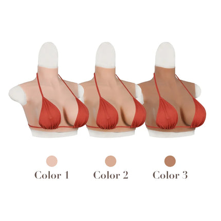 KUMIHO Realistic Silicone Breast Forms Sissy BCDEG Cup Fake Boobs Fake Chest Cosplay Men Crossdressing Transgender Drag Queen