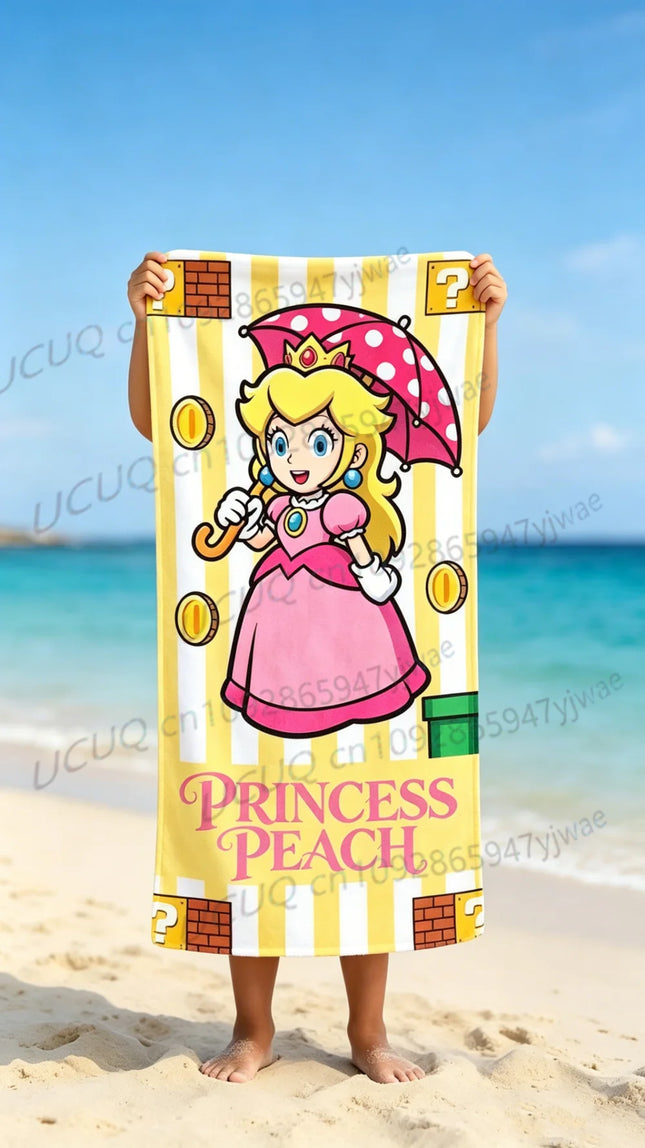 1 PC Mario Beach Towel Colorful Bath Towels For Girl Quick Dry Sand Free Beach Yoga Spa Gym Pool Beach Towel