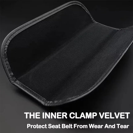 2Pcs Leather Seat Belt Shoulder Cover Protection Pads for VW Volkswagen GTI Polo CC Golf Passat Tiguan Touareg Taigo Caddy Jetta