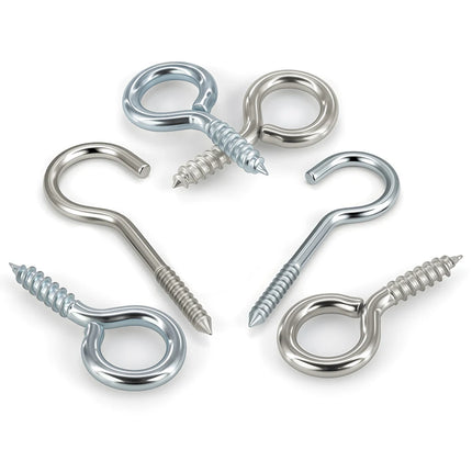 Metal Eyepins Hooks Eyelets Threaded Pendant goat eye closing machine tooth self-tapping screw zinc-plated nickel plating