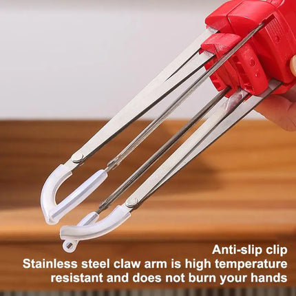 Stainless Steel Hot Dish Clamp Pot Gripper Heat Resistant Bowl Holder for Safe Plate Handling