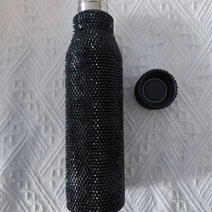 Wholesale Products Gifts Luxury Crystal Cup Double-wall Stainless Steel Vacuum Thermos Bottle, Sports Insulated Water Bottles