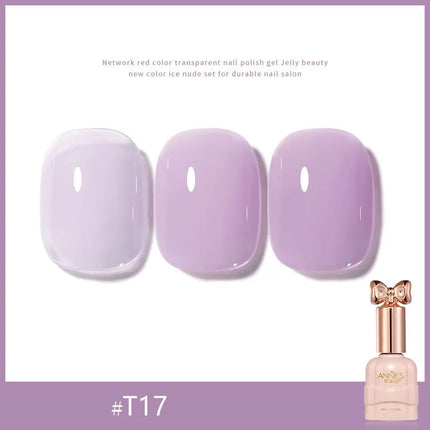 Pretty Colorful Glitter Nail Polish Reflective Candy Color Nail Varnish Semi Permanent UV Polish Nails Art Manicure Jelly Glue