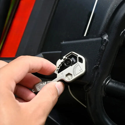 24 in 1 Multitool Key Stainless Steel EDC Key Ring with Screwdriver/Bottle Opener Portable Outdoor Camping Gadgets & Home Tools