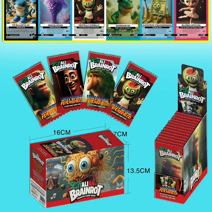 NEW Italian Brainrot Album Cards Tun Tung Sahur Card Tralalero Tralala Italy Collection Flashcards Birthday Christmas Toy Gifts