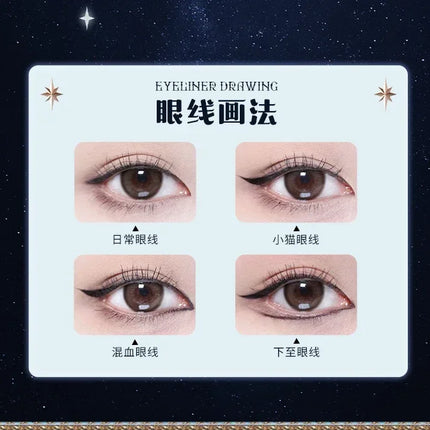 Flower Knows Moonlight Mermaid Waterproof Eyeliner Pen Super Slim Precise All Day Professional Liquid Eye Liner Pencil for Women