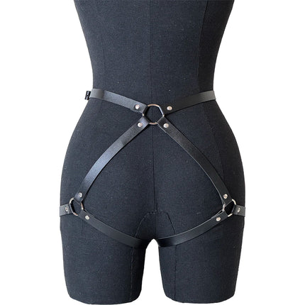 Women Sexy PU Leather Leg Harness Belt Gothic Bdsm Bondage Leg Harness Punk Erotic Fetish Nightclub Clothing Accessories