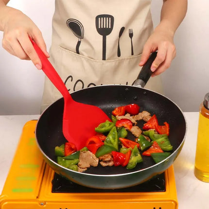 Silicone Spatula Wide Mouth Non-stick Scraper Steak Beef Egg Cooking Spatula Pancake Baking Tools Kitchen Cooking Shovel