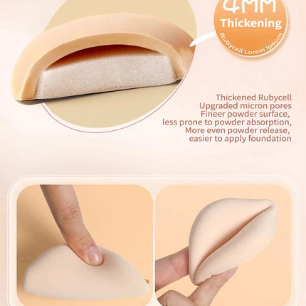 2pcs/10pcs Air Cushion Powder Puff | Soft Marshmallow Makeup Sponge for Foundation Concealer & BB Cream | Skin-Friendly Washable