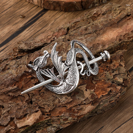Retro Scandinavian Mythology Dragon Hairpin Viking Dragon Hairpin Hair Jewelry Gift Party Accessories Valentine's Day Mother's Day Birthday Gift