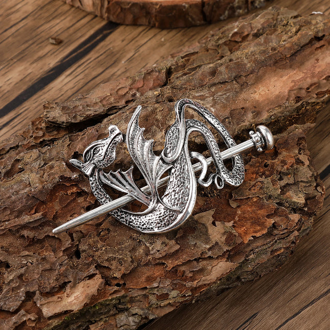 Retro Scandinavian Mythology Dragon Hairpin Viking Dragon Hairpin Hair Jewelry Gift Party Accessories Valentine's Day Mother's Day Birthday Gift