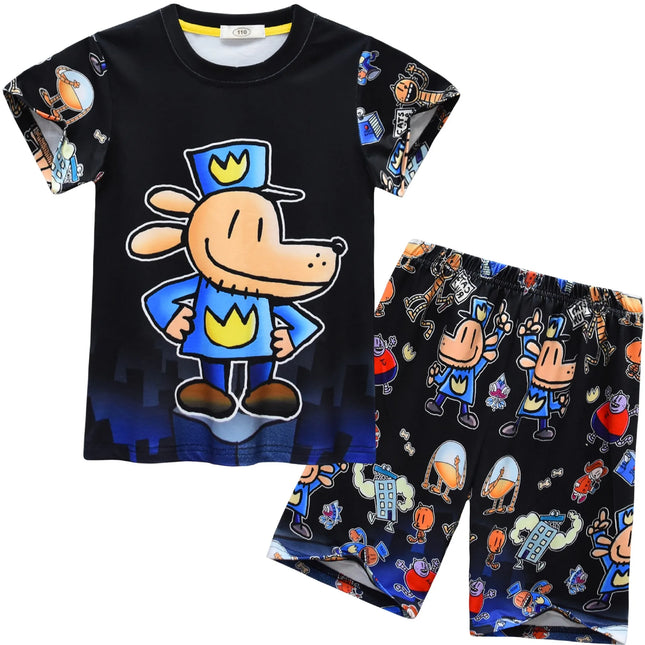 Dog Man Children's Clothes Kids Evil Petey Cat Dogman Cosplay Costume Baby Girls Homewear Boys Nightwear Pajamas Girls Pyjamas