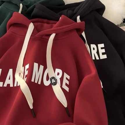 !!!viral!!! Heavyweight Fleece Hoodie Autumn Winter American Trendy Brand Men's Long Sleeve / Chandail à Capuchon Polaire Lourd Automne Hiver