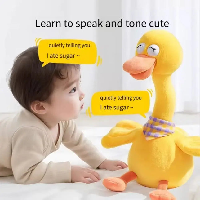 Dancing Duck Electric Duck Plush Toy Singing English Version Dancing Talking Duck Recording Repeating What You Say